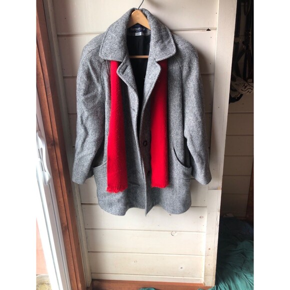 Vintage Herman Kay Wool Coat w/scarf. Size 12 Beautiful!! - Picture 2 of 9